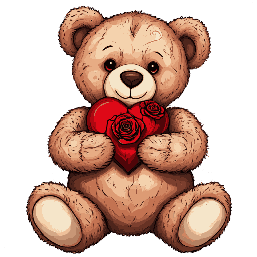 Petit logo enfance-douceur peluche coeur