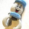 Peluche normale pince grise visage souriant