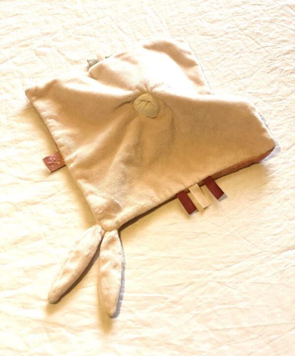Dessous doudou petite licorne grise petit coeur corne robe mauves