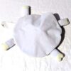 Dessous doudou petit mouton bleu clair robe ronde bleue fleurs blanches