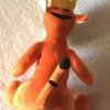 Arrière peluche normale tigrou tigre orange roi couronne jaune