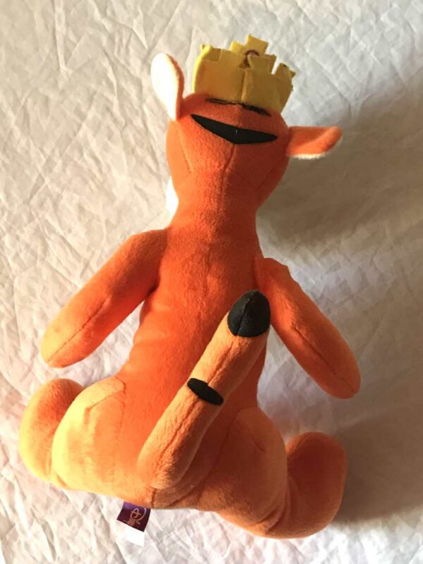 Arrière peluche normale tigrou tigre orange roi couronne jaune