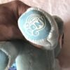 Patte marque peluche normale cheval poney bleu clair ailes queue multicolore