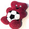 Peluche normale gros ourson rouge plat ballon football ventre