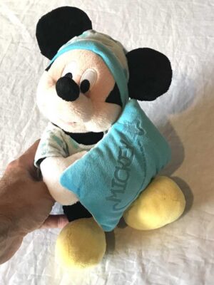 Peluche normale petit mickey mouse coussin bleu étoile